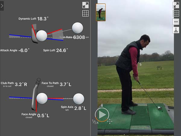 TrackMAn in use on the Driving Range at London Beach Tenterden
